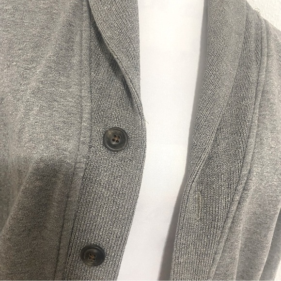 American Eagle Athletic Fit Cardigan Sweater XS Y2K Elbow Patches, Thick EUC - Picture 5 of 13